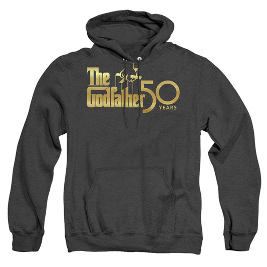 Godfather Godfather 50Th Logo Mens Heather Hoodie Black Officially Licensed