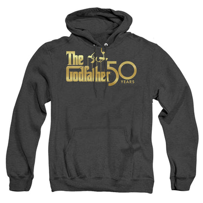 Godfather Godfather 50Th Logo Mens Heather Hoodie Black Officially Licensed