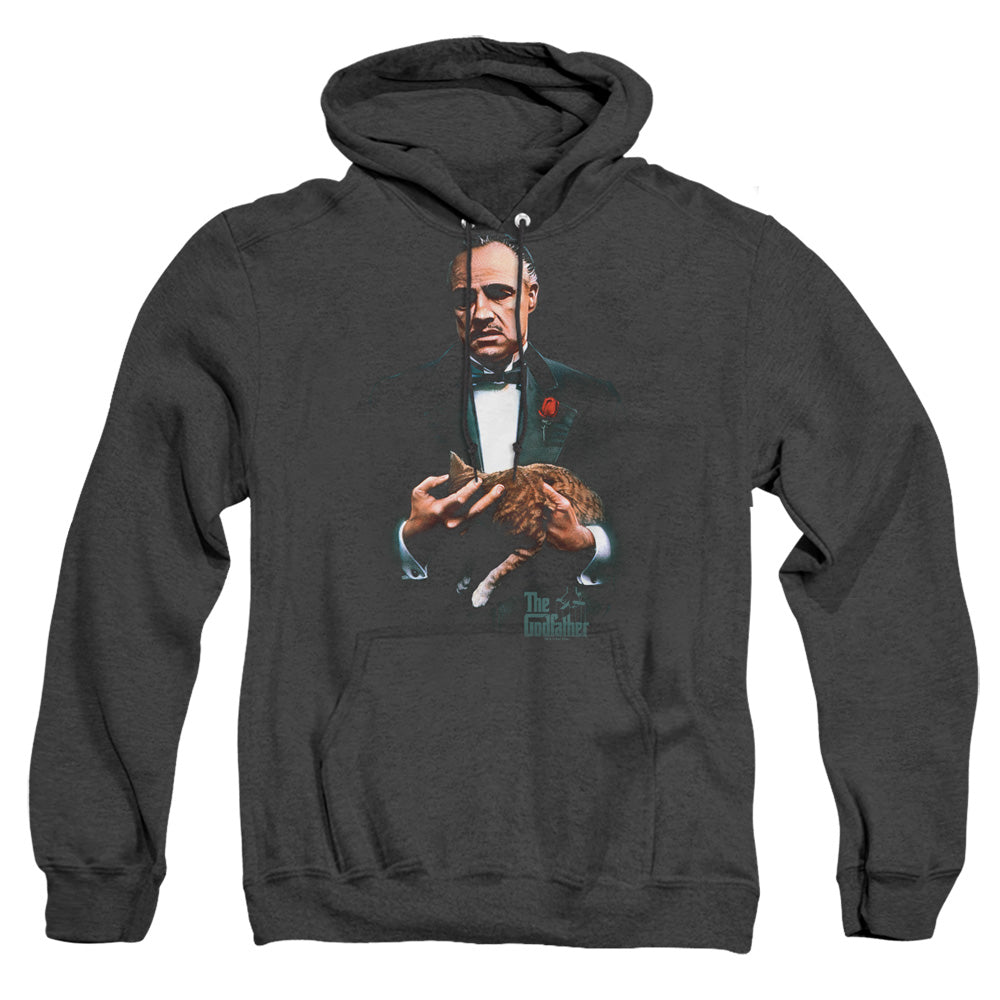 Godfather Painted Poster Mens Heather Hoodie Black Officially Licensed