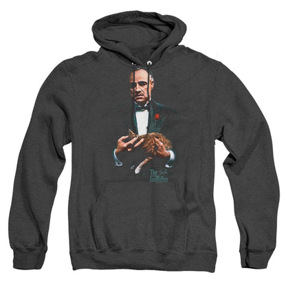 Godfather Painted Poster Mens Heather Hoodie Black Officially Licensed