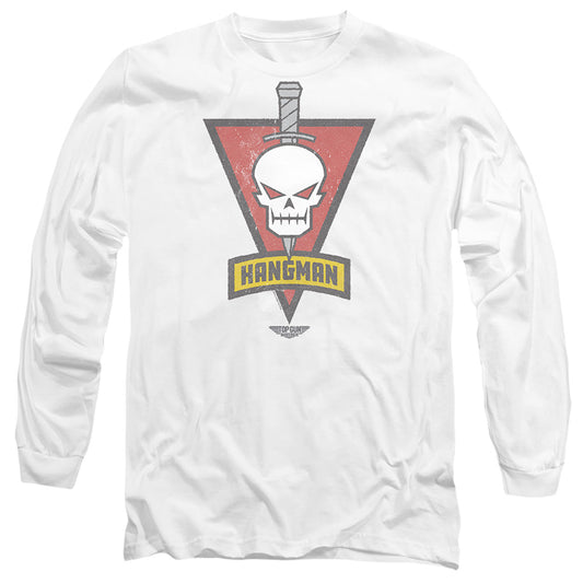 Top Gun: Maverick Hangman Call Sign Mens Long Sleeve Shirt White Officially Licensed