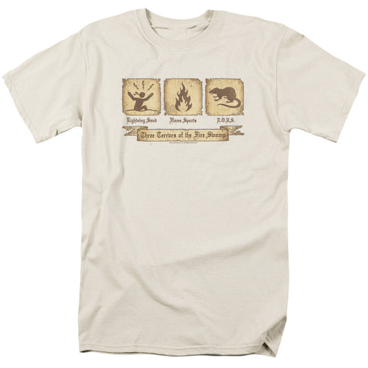 The Princess Bride Three Terrors Mens T Shirt Cream Officially Licensed