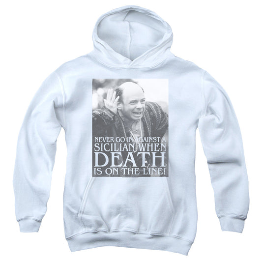 The Princess Bride Sicilian Kids Youth Hoodie White Officially Licensed