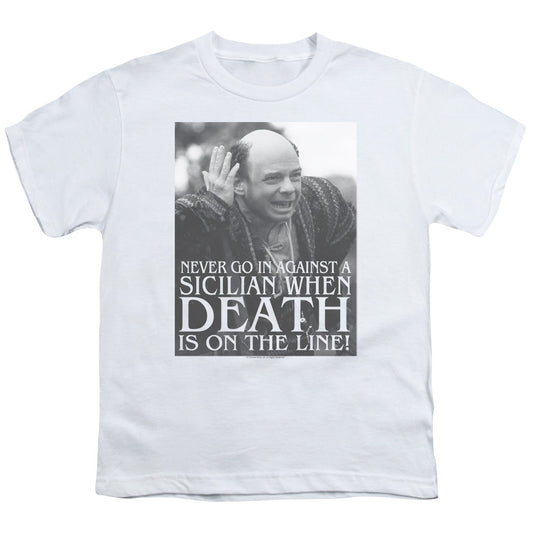 The Princess Bride Sicilian Kids Youth T Shirt White Officially Licensed