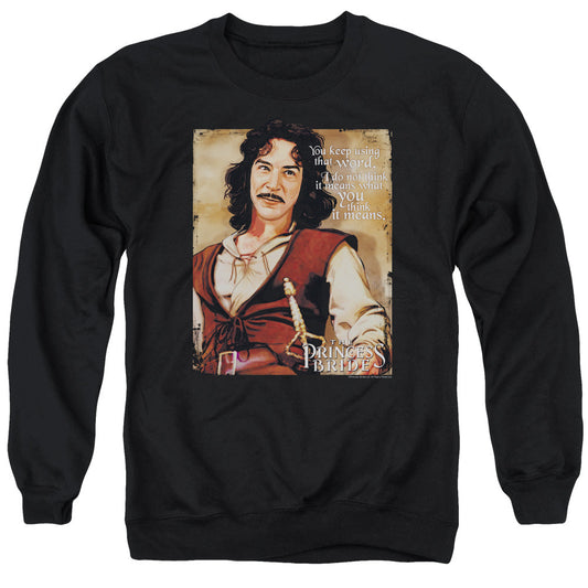 The Princess Bride Word Mens Crewneck Sweatshirt Black Officially Licensed