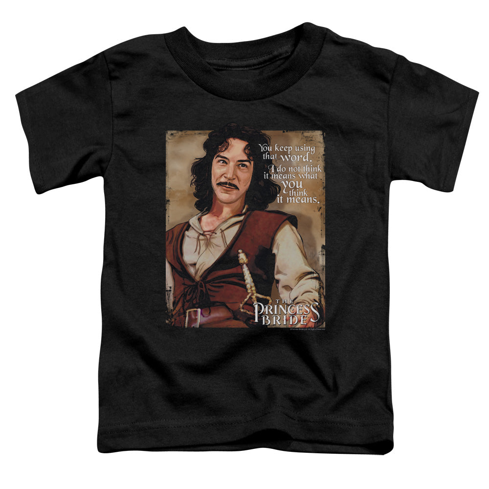 The Princess Bride Word Toddler Kids Youth T Shirt Black Officially Licensed