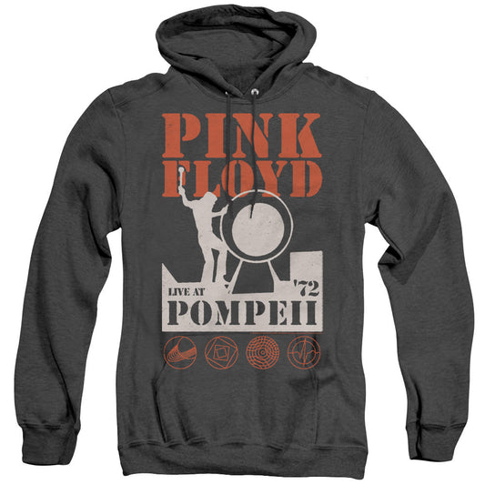 Pink Floyd Pompeii Mens Heather Hoodie Black Officially Licensed
