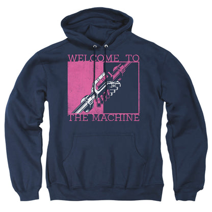 Pink Floyd Welcome To The Machine Mens Hoodie Navy Officially Licensed