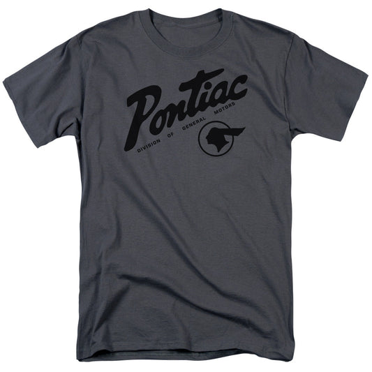 Pontiac Division Mens T Shirt Charcoal Officially Licensed