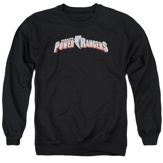 Power Rangers New Logo Mens Crewneck Sweatshirt Black Officially Licensed