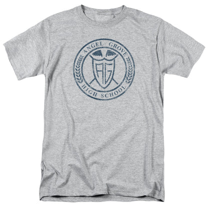 Power Rangers Angel Grove Hs Mens T Shirt Athletic Heather Officially Licensed