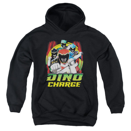 Power Rangers Dino Lightning Kids Youth Hoodie Black Officially Licensed
