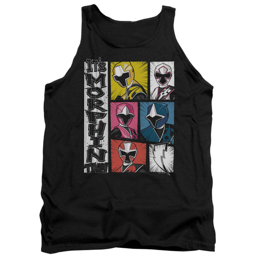 Power Rangers Its Morphin Time Mens Tank Top Shirt Black Officially Licensed