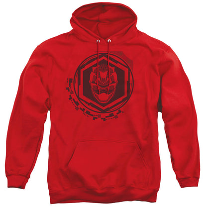 Power Rangers Red Ranger Mens Hoodie Red Officially Licensed