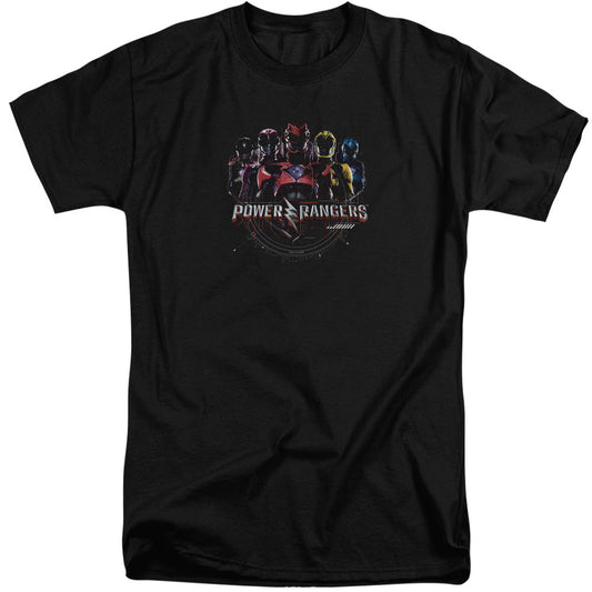 Power Rangers Ranger Circuitry Mens Tall T Shirt Black Officially Licensed