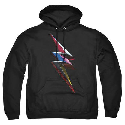Power Rangers Movie Bolt Mens Hoodie Black Officially Licensed