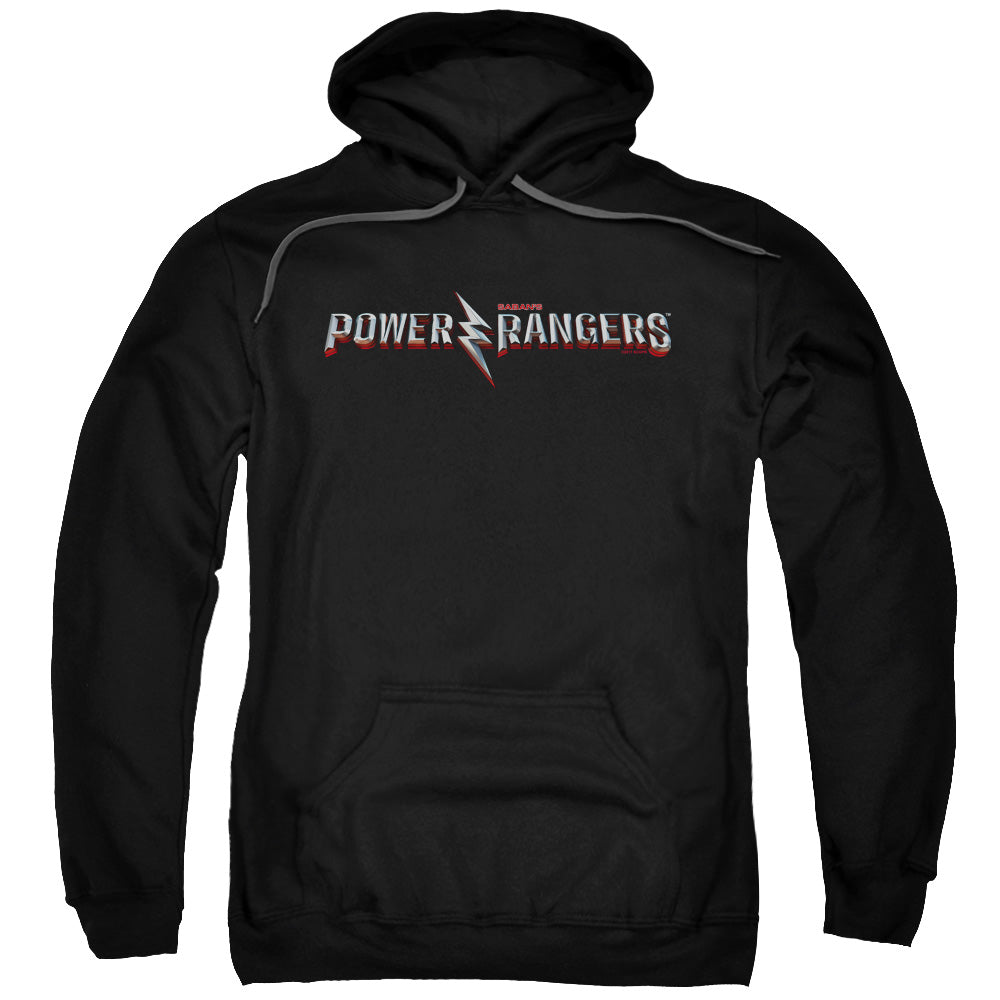 Power Rangers Movie Logo Mens Hoodie Black Officially Licensed