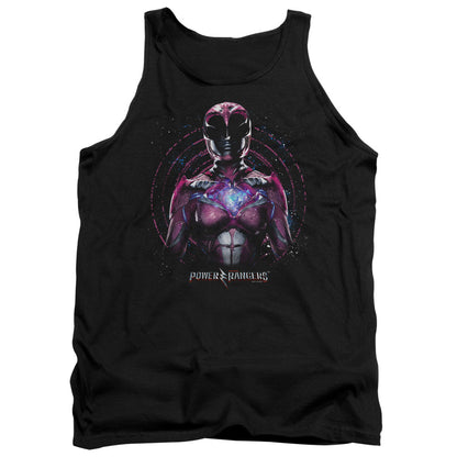 Power Rangers Pink Ranger Mens Tank Top Shirt Black Officially Licensed