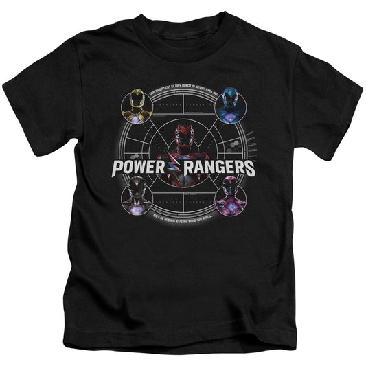 Power Rangers Greatest Glory Juvenile Kids Youth T Shirt Black Officially Licensed