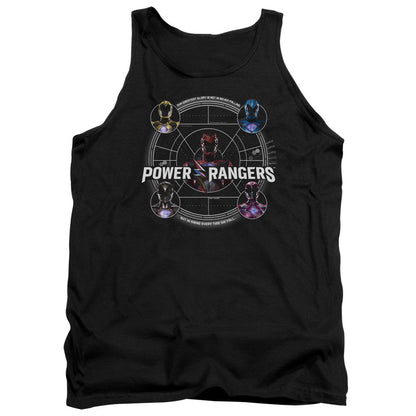 Power Rangers Greatest Glory Mens Tank Top Shirt Black Officially Licensed