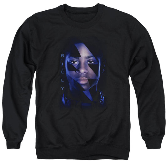 Power Rangers Billy Bolt Mens Crewneck Sweatshirt Black Officially Licensed