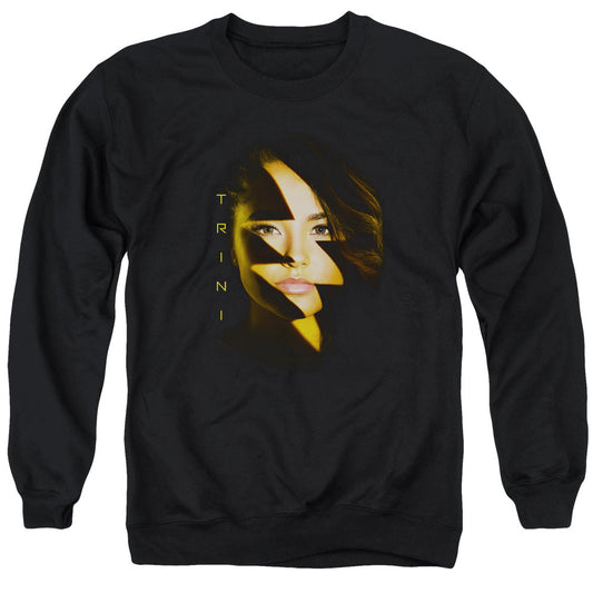 Power Rangers Trini Bolt Mens Crewneck Sweatshirt Black Officially Licensed