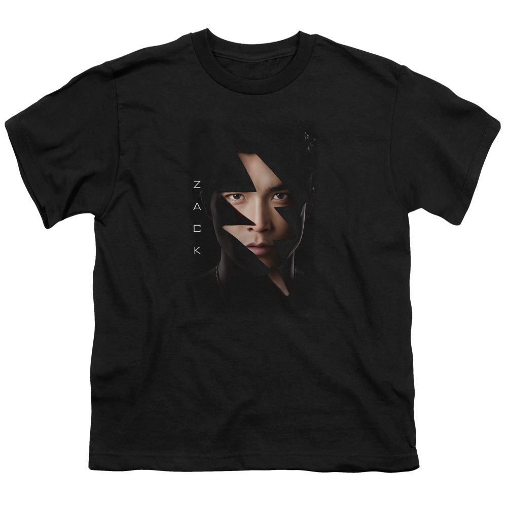 Power Rangers Zack Bolt Kids Youth T Shirt Black Officially Licensed