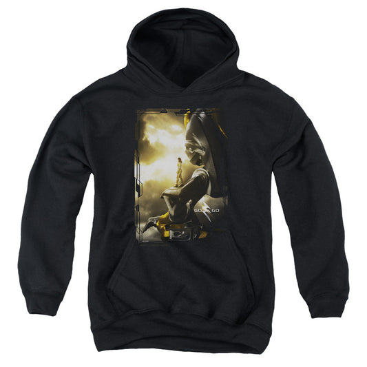 Power Rangers Yellow Zord Poster Kids Youth Hoodie Black Officially Licensed