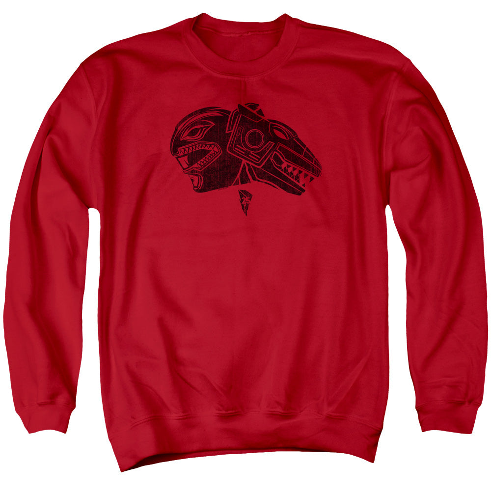 Power Rangers Red Mens Crewneck Sweatshirt Red Officially Licensed