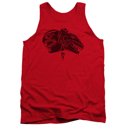 Power Rangers Red Mens Tank Top Shirt Red Officially Licensed