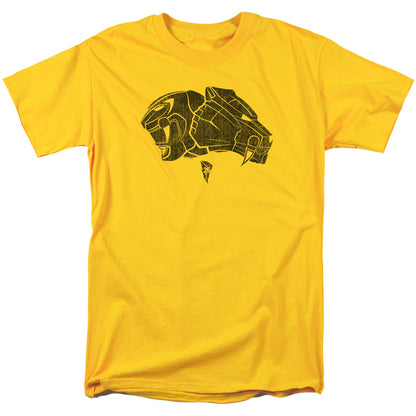 Power Rangers Yellow Mens T Shirt Yellow Officially Licensed