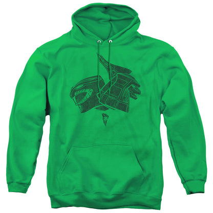 Power Rangers Green Mens Hoodie Kelly Green Officially Licensed