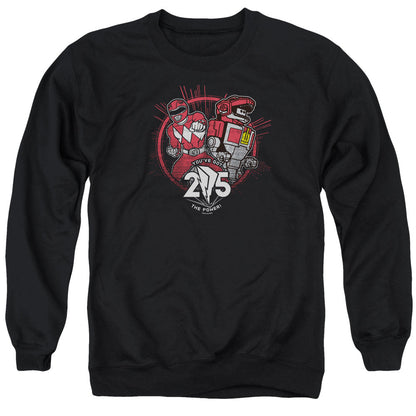 Power Rangers Red 25 Mens Crewneck Sweatshirt Black Officially Licensed