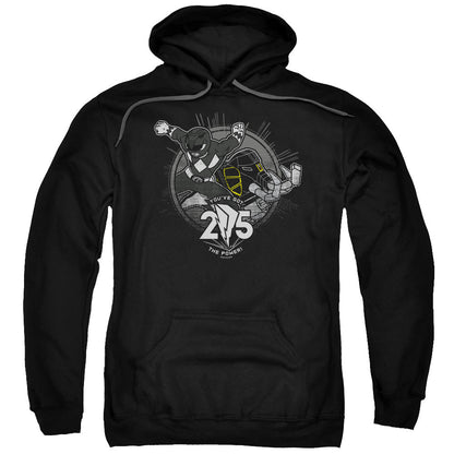 Power Rangers Black 25 Mens Hoodie Black Officially Licensed