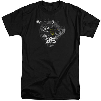 Power Rangers Black 25 Mens Tall T Shirt Black Officially Licensed