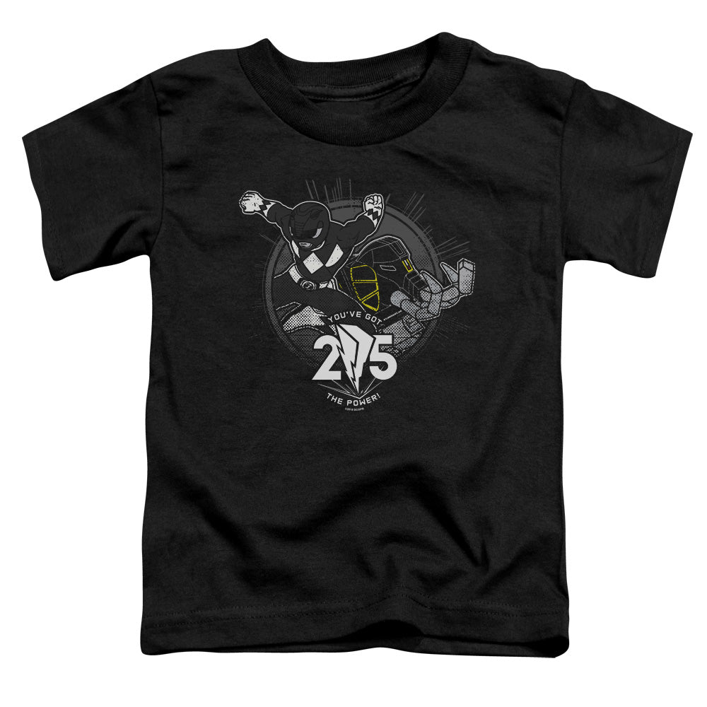 Power Rangers Black 25 Toddler Kids Youth T Shirt Black Officially Licensed