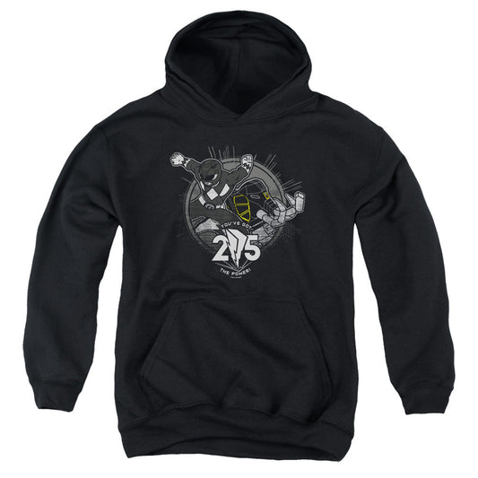 Power Rangers Black 25 Kids Youth Hoodie Black Officially Licensed
