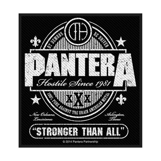 Pantera Stronger than All New Woven Sew On Patch Applique