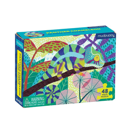 Panther Chameleon 48 Piece Mini Jigsaw Puzzle Mudpuppy