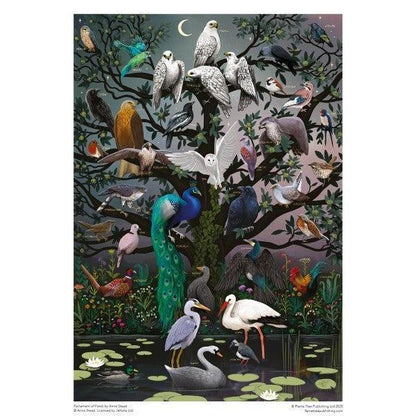 Parliament of Fowls by Anna Stead 1000 Piece Jigsaw Puzzle Flame Tree