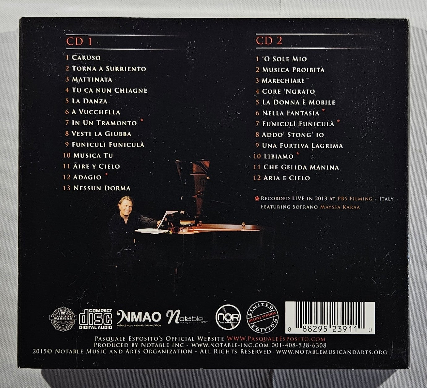 Pasquale Esposito - Celebrates Enrico Caruso [2015 Deluxe] [Used Double CD]