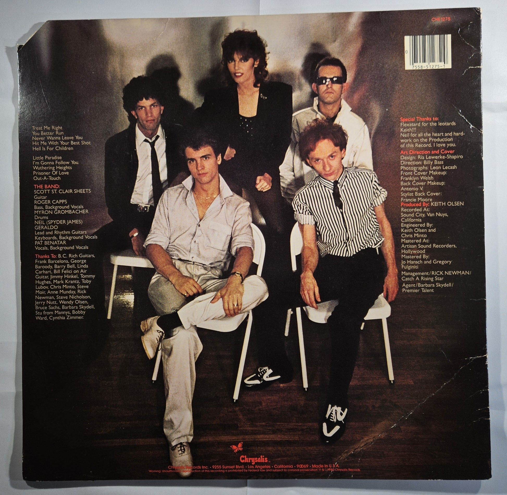 Pat Benatar - Crimes of Passion [1980 Santa Maria Pressing] [Used Vinyl Record LP] [G]