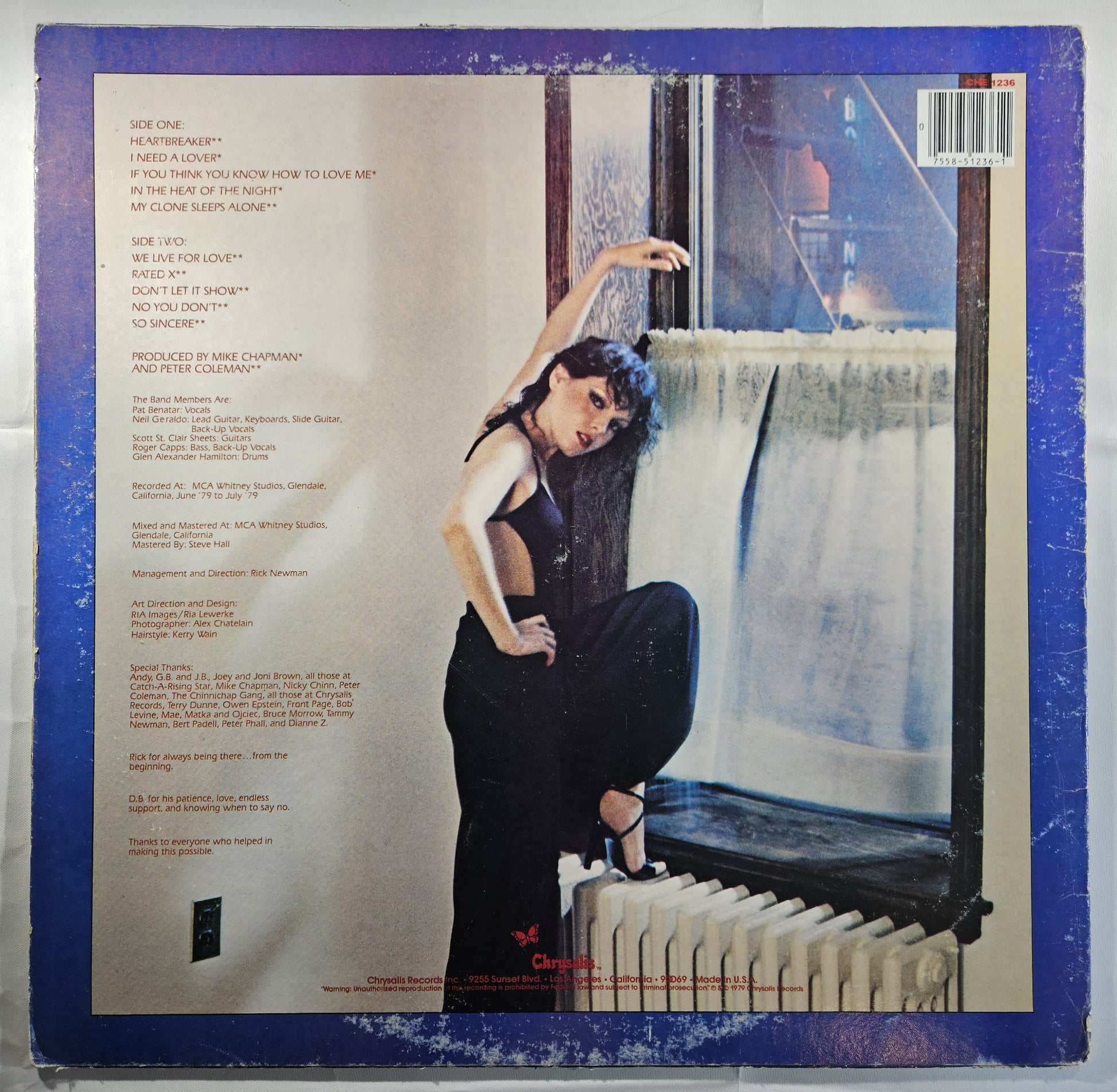 Pat Benatar - In the Heat of the Night [1979 Pitman Pressing] [Used Vinyl Record LP]