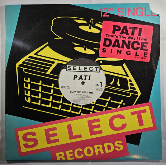 Pati - That's the Way I Feel [1989 Promo] [Used Vinyl Record 12" Single]