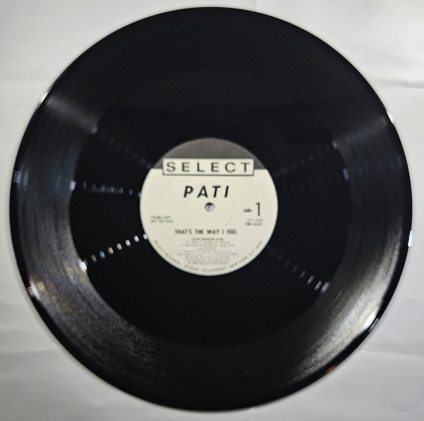 Pati - That's the Way I Feel [1989 Promo] [Used Vinyl Record 12" Single]