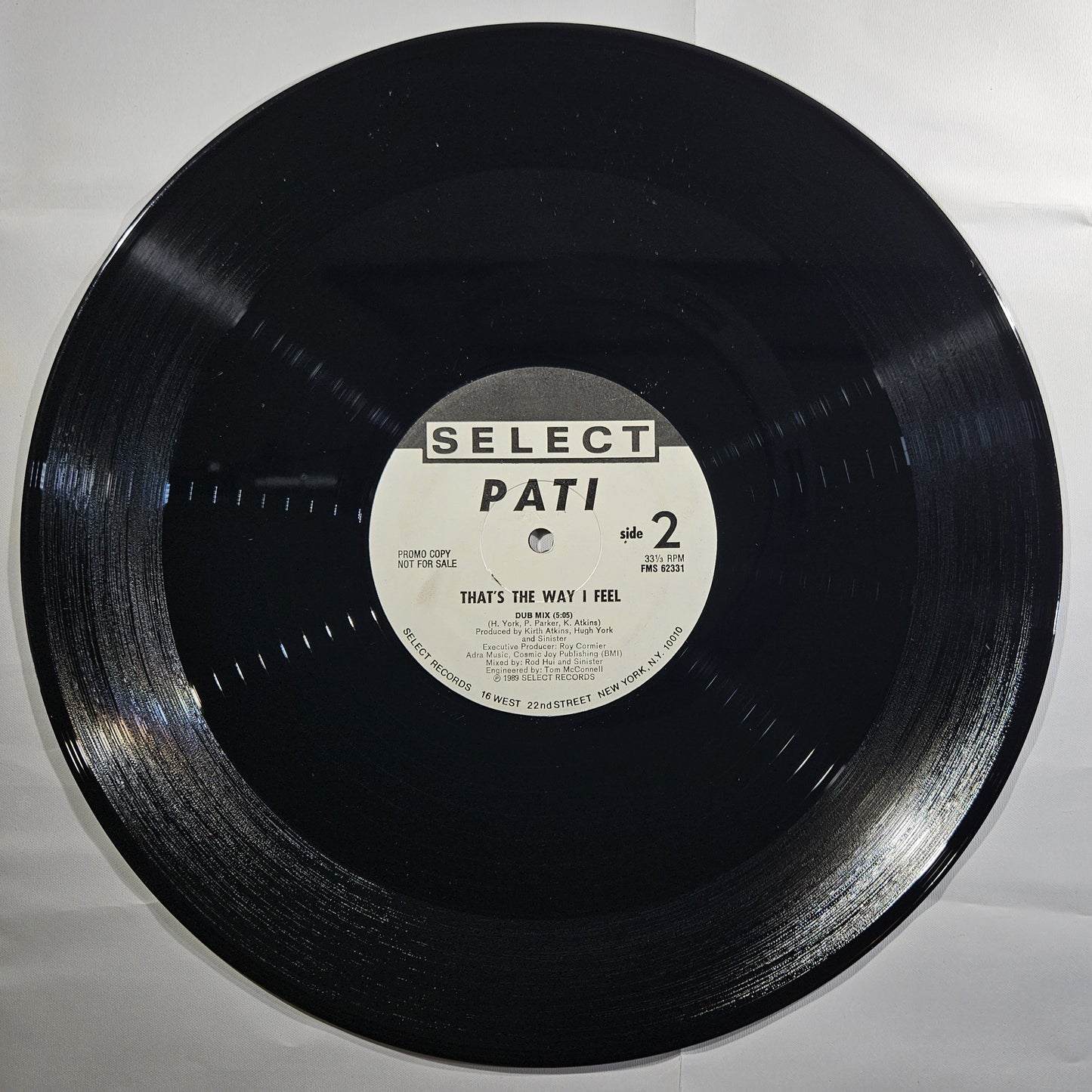 Pati - That's the Way I Feel [1989 Promo] [Used Vinyl Record 12" Single]