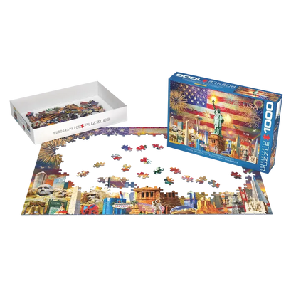 Patriotic Sights 1000 Piece Jigsaw Puzzle Eurographics