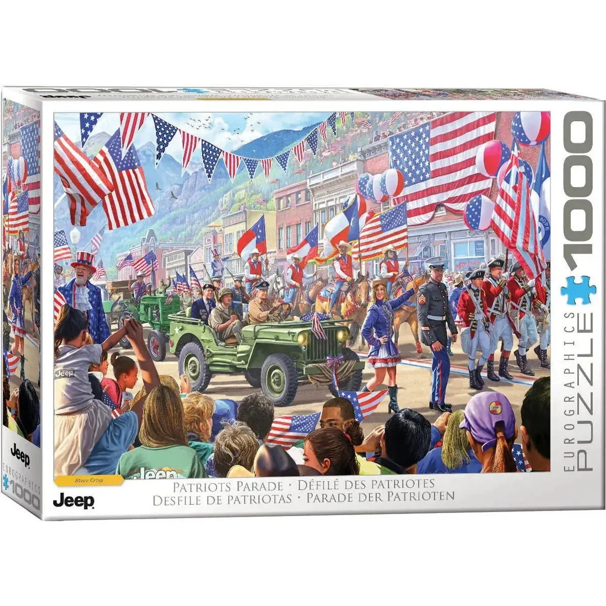 Patriots Parade Jeep 1000 Piece Jigsaw Puzzle Eurographics