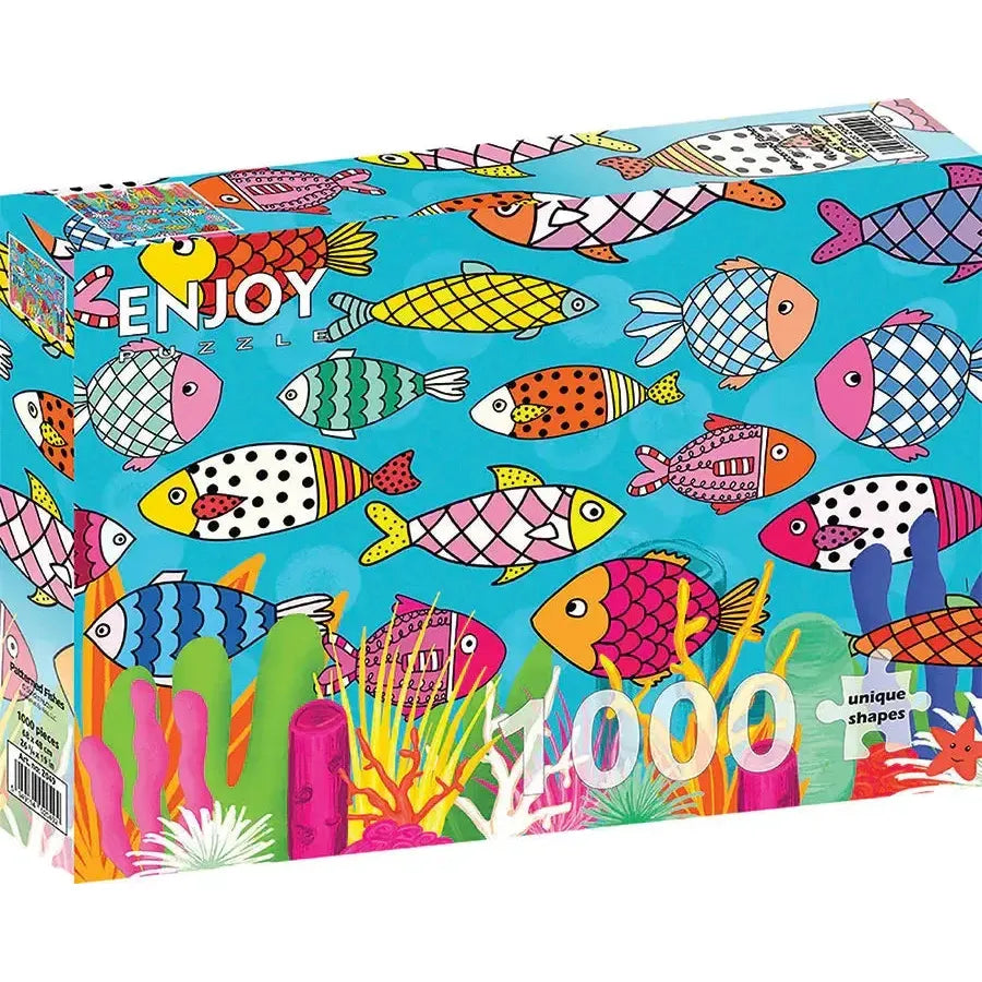 Patterned Fishes 1000 Piece Jigsaw Puzzle Enjoy
