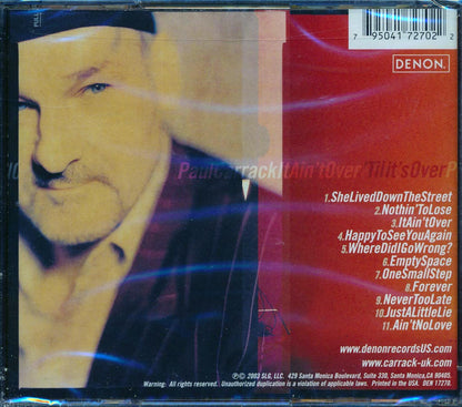 Paul Carrack - It Ain't Over [2003 New CD]